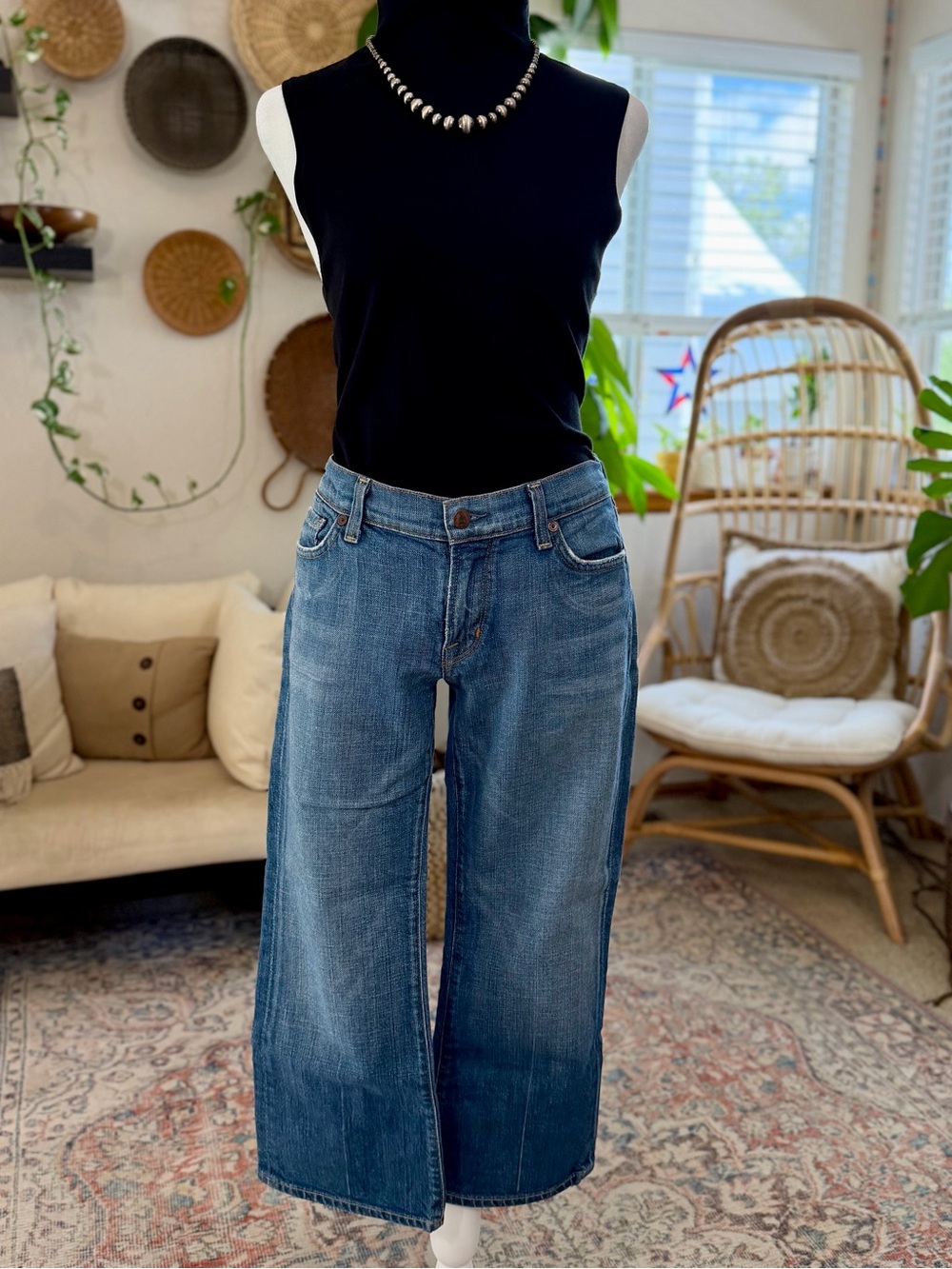 Citizens of Humanity Anthropologie Crop Jeans Low Rise Capri Kelly 063 Size 30